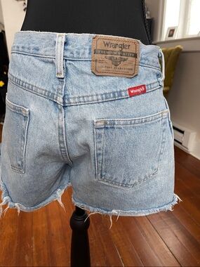 Wrangler Light Wash Denim Cutoff Shorts